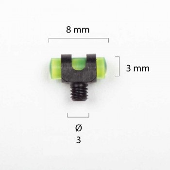 Shotgun Pellet 3.0mm Green M3 Thread - Shotgun sights and riser mounts - 40110C233mm - 1