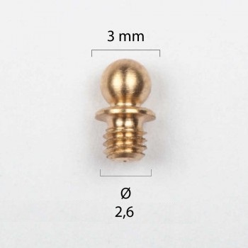 Shotgun Pellet 3.0 mm Brass Tip M2.6 - Shotgun sights and riser mounts - 40110C1725mm - 1