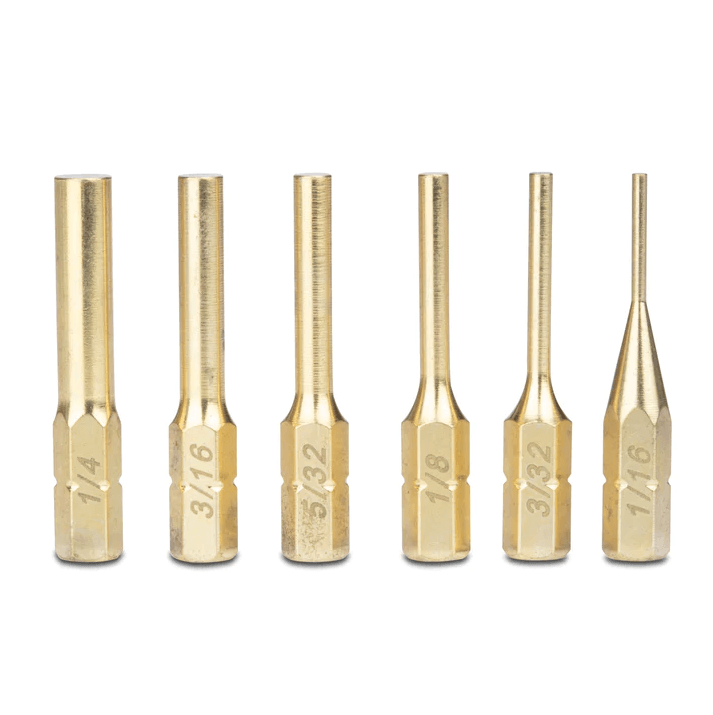 Fix It Sticks Pin Punch Set - Brass Punch Set - Weapon maintenance kits and universal to - FISPPSB6P - 1