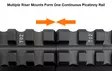 UTG Picatinny Riser Mount 40mm x 25mm - Picatinny riser mounts - MT-RSX1S - 2