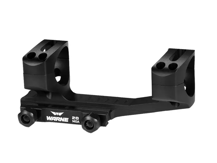 Warne X-SKEL 20moa 25.4mm Gen II Mount - One-piece Picatinny / Weaver - LRSKEL1TW - 1