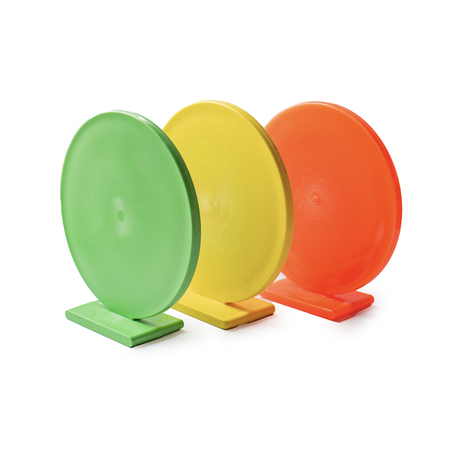 MTS Poly Plate 100mm Hard, 5 pieces - Polymer and rubber targets - MTSPoPl100HdYw - 4